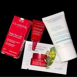 Clarins Bundle: Total Eye Lift and Cryo-Flash Set + Day Cream